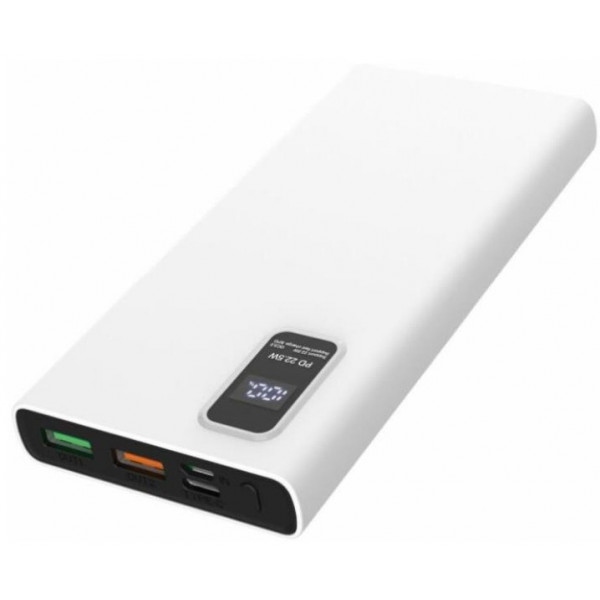 Батарея мобільна Platinet 10000 mAh White (PMPB10WQC726W)