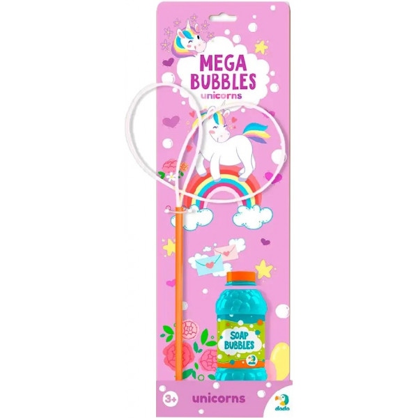 Мильні бульбашки Dodo Mega Bubbles Єдиноріжки 450 мл (300244)