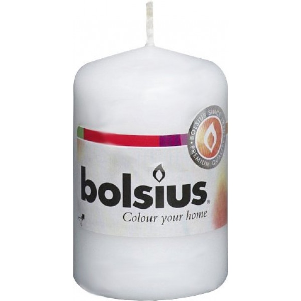 Свічка декоративна Bolsius Біла 80/50
