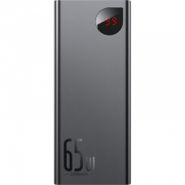 Батарея мобільна Baseus Adaman Metal PD 65W USB-C 2xUSB QC 3.0 20000mAh (PPIMDA-D01)