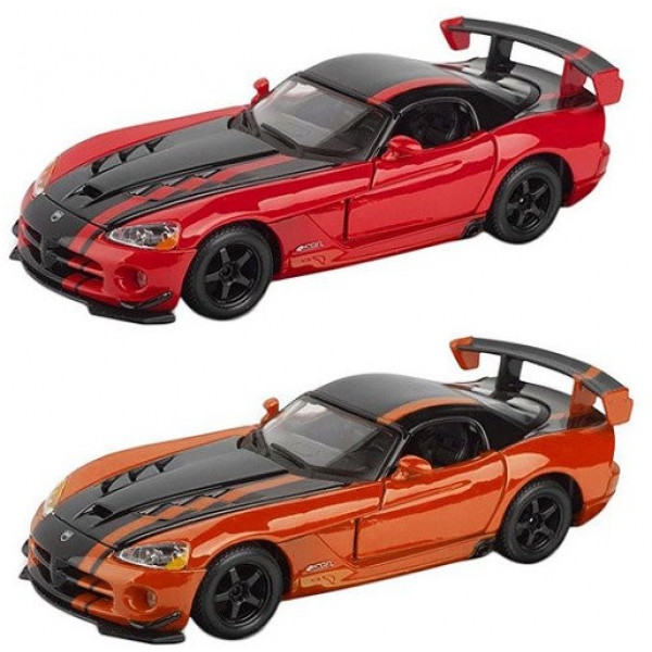 Колекційна машинка 1:24 Bburago Dodge Viper SRT10 ACR (асорті помар-чорн металік, черв-чорн металік, 1:24) (18-22114)