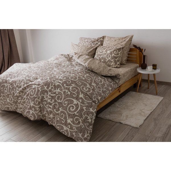 Комплект постільної білизни ТЕП Soft dreams Beige and White (2-03860_25169)