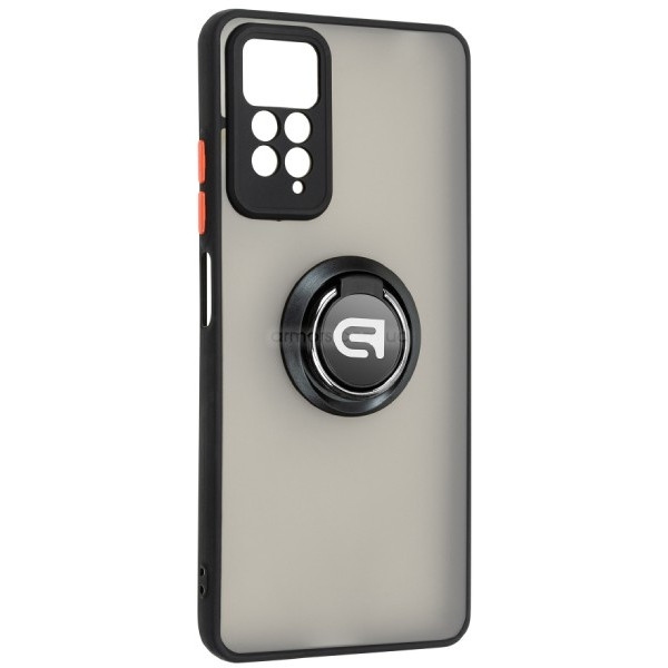 Чохол для смартфону Armorstandart Frosted Matte Ring for Xiaomi Redmi Note 12 Pro 4G Black (ARM68382)