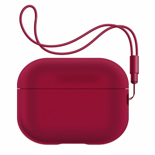 Чохол для навушників Armorstandart Silicone Case with straps for Apple Airpods Pro 2 Wine Red (ARM68620)
