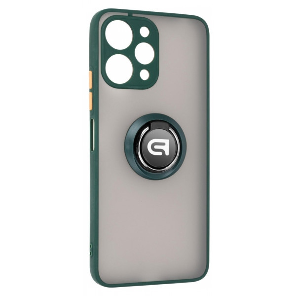 Чохол для смартфону Armorstandart Frosted Matte Ring for Xiaomi Redmi 12 4G Dark Green (ARM68903)