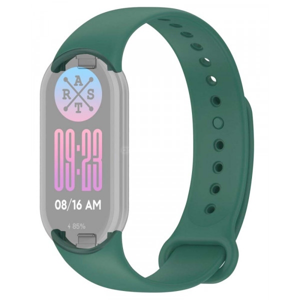 Ремінець для фітнес-браслету Armorstandart for Xiaomi Mi Band 8 Dark Green (ARM68023)
