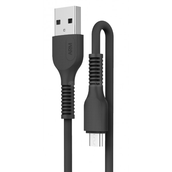 Кабель синхронізації даних Armorstandart AR88 USB to micro USB 2,4A 1m Black (ARM60003)
