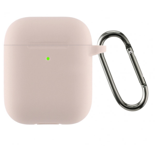 Чохол для навушників Armorstandart Ultrathin Silicone Case With Hook for Apple AirPods 2 Pink Sand (ARM59689)