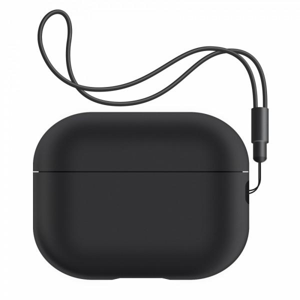 Чохол для навушників Armorstandart Silicone Case with straps for Apple Airpods Pro 2 Black (ARM68608)