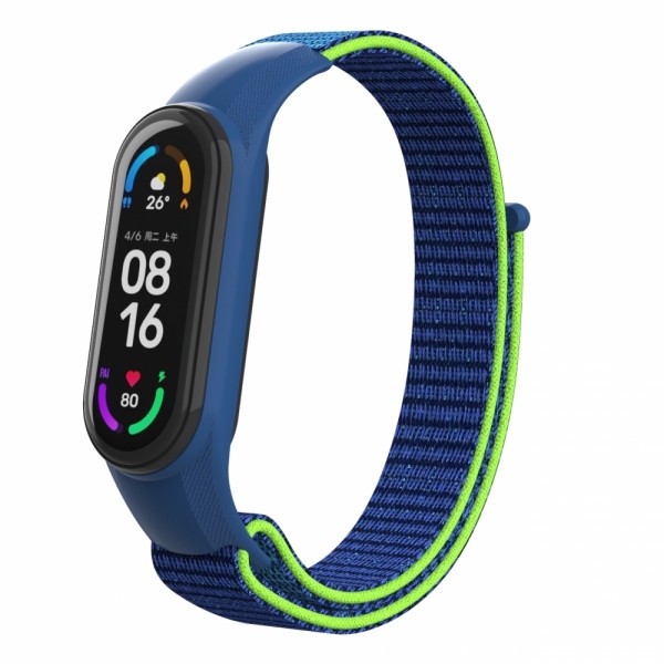 Ремінець для фітнес-браслету Armorstandart for Xiaomi Mi Band 7/6/5/4 Blue / Green (ARM67844)