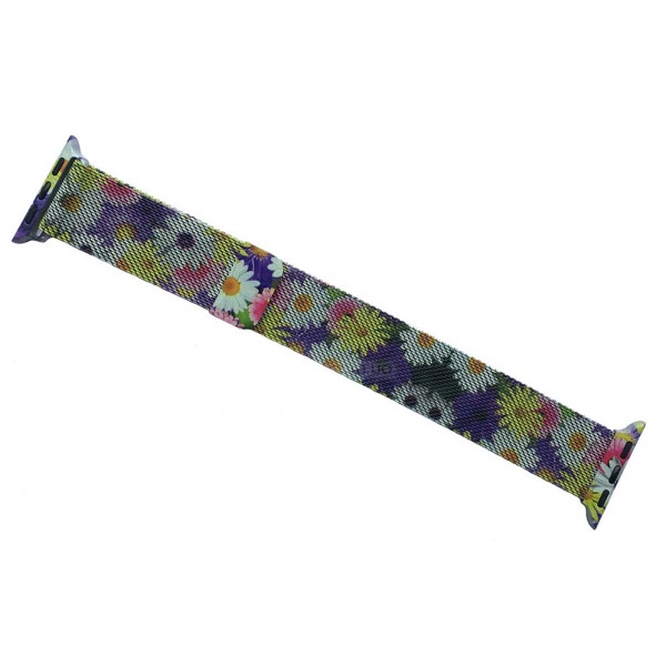 Ремінець для смарт-годинника Armorstandart Milanese Loop for Apple Watch All Series 38/40/41mm Flowers Daisy (ARM52965)