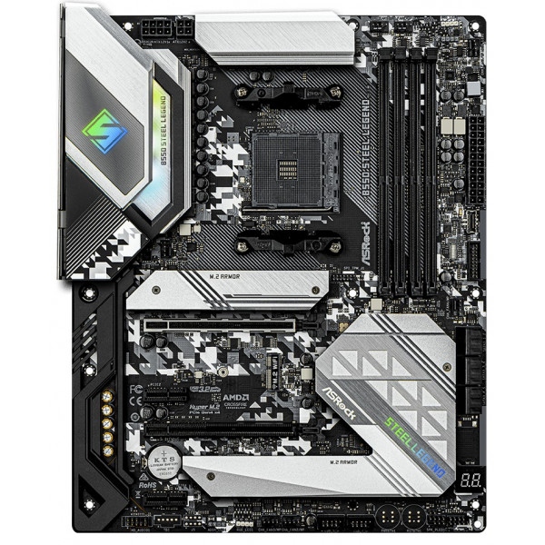 Материнська плата ASRock AMD AM4 B550 4DDR4 2PCIex16 2M.2 HDMI/DP TypeC (B550 Steel Legend)