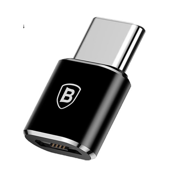 Перехідник Baseus Micro Female To Type-C Male Adapter Converter Black (CAMOTG-01)