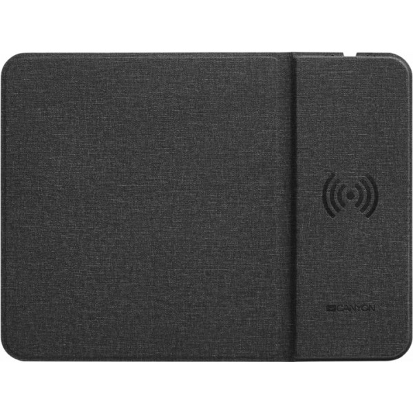 Килимок для миші Canyon CNS-CMPW5 Black с беспроводной зарядкой QI