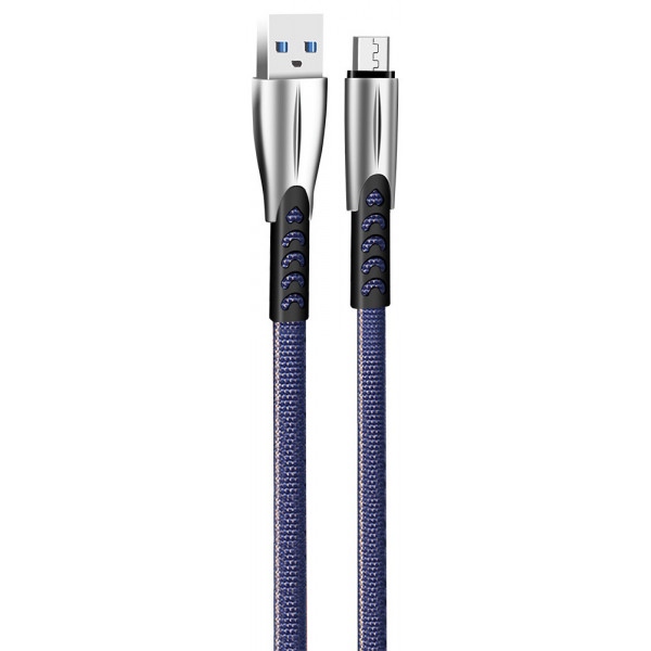 Кабель синхронізації даних Colorway USB-microUSB 1m Blue (CW-CBUM011-BL)