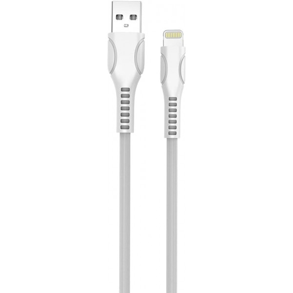 Кабель синхронізації даних Colorway USB-Lightning (line-drawing) 1m White (CW-CBUL027-WH)