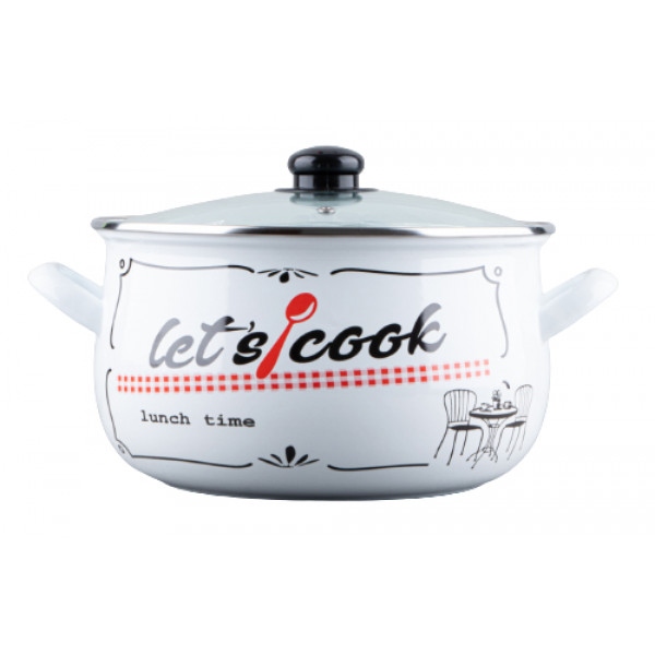 Каструля Gusto 
Lets Cook White 16 см 2.1 л (GT-T-116-LCW)