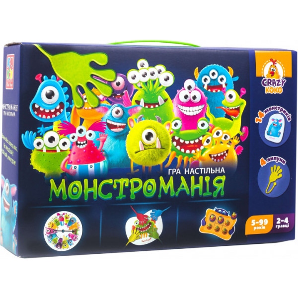 Настільна гра активна (5-7 років) Vladi Toys Монстроманія укр. (VT8044-23)