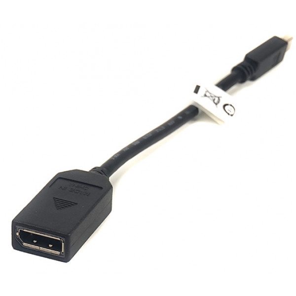 Кабель PowerPlant переходник mini DisplayPort (Thunderbolt) M - DisplayPort F 0.2 m (CA910472)