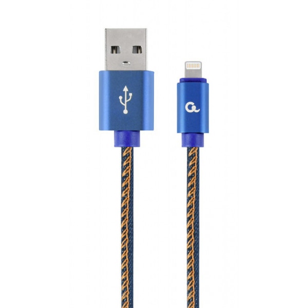 Кабель синхронізації даних Cablexpert USB 2.0 A - USB Type-C 2m Blue (CC-USB2J-AMCM-2M-BL)