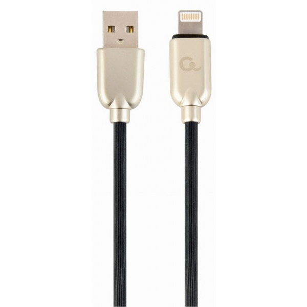 Кабель синхронізації даних Cablexpert USB 2.0 A - Lightning 1m Black (CC-USB2R-AMLM-1M)