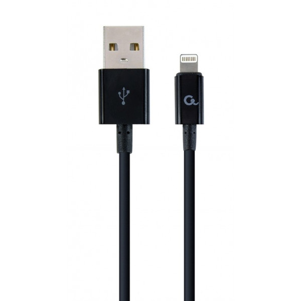 Кабель синхронізації даних Cablexpert USB 2.0 A - Lightning Premium 2m Black (CC-USB2P-AMLM-2M)