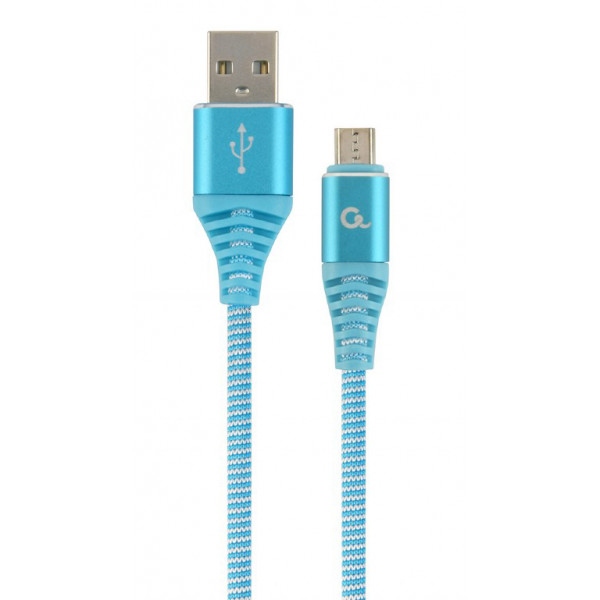 Кабель Cablexpert USB 2.0 A - microUSB B Premium 1m Blue (CC-USB2B-AMmBM-1M-VW)