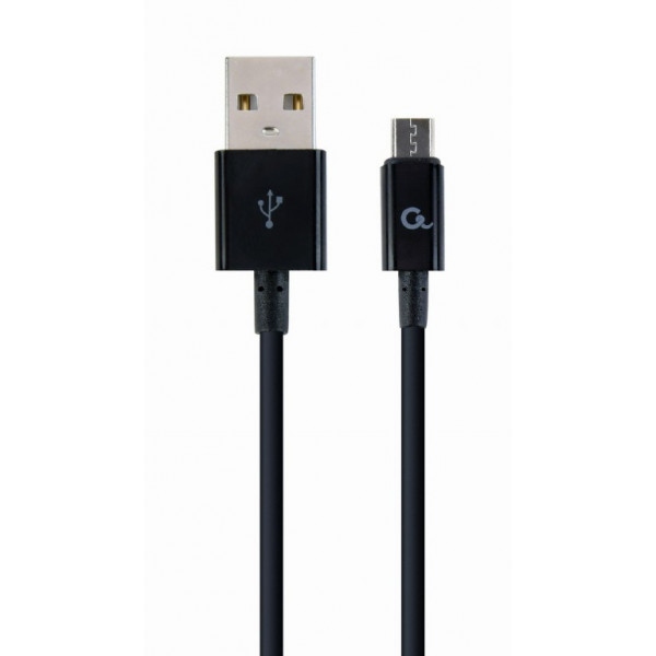 Кабель синхронізації даних Cablexpert USB 2.0 A - microUSB B Premium 1m Black (CC-USB2P-AMmBM-1M)