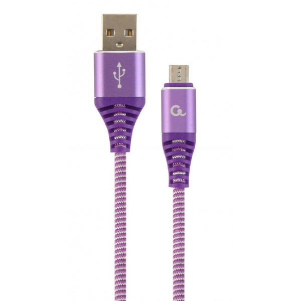 Кабель Cablexpert USB 2.0 A - microUSB B Premium 1m Violet (CC-USB2B-AMmBM-1M-PW)