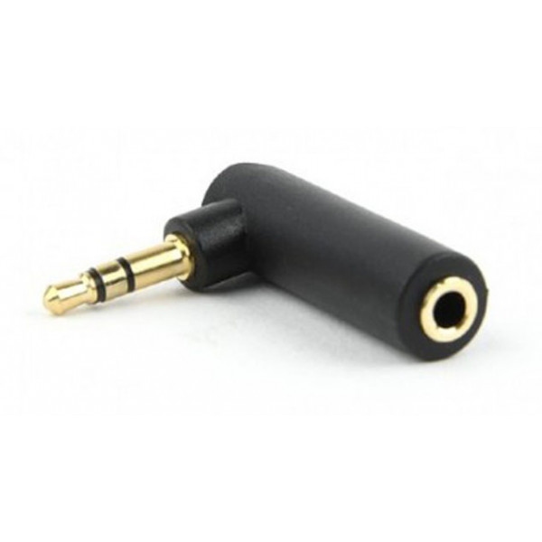 Перехідник аудіо Cablexpert A-3.5M-3.5FL Black