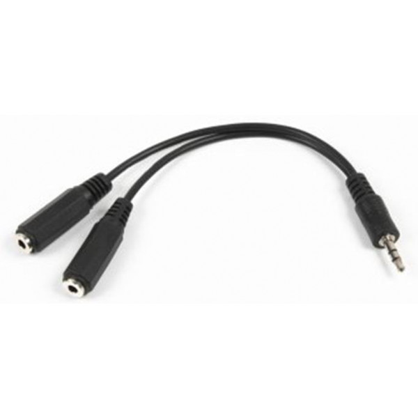 Кабель 3.5 мм -3.5 мм Cablexpert CCA-415-0.1M Black 0.1m