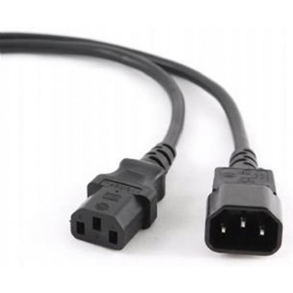 Кабель питания Cablexpert PC-189-VDE (С13-С14) Black 1.8m