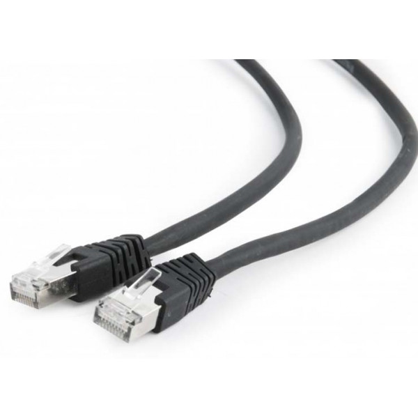 Кабель патч-корд Cablexpert S/FTP (PP6A-LSZHCU-BK-2M) 50u 2m Black