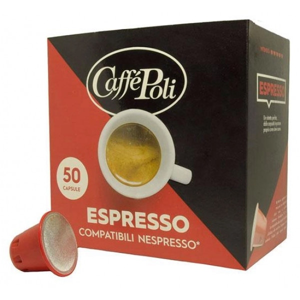 Кава у капсулах Caffe Poli Nespresso Espresso 50 шт.