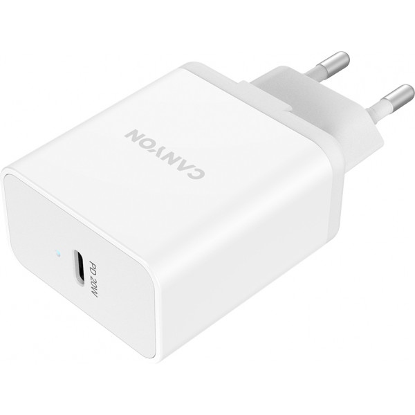 Мережевий зарядний пристрій Canyon CNE-CHA20W