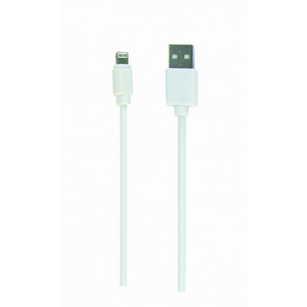 Кабель синхронізації даних Cablexpert USB 2.0 BM/Lightning 1m (CC-USB2-AMLM-W-1M)
