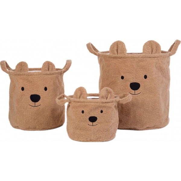 Кошик для іграшок Childhome Teddy Brown (CCBTBSET)