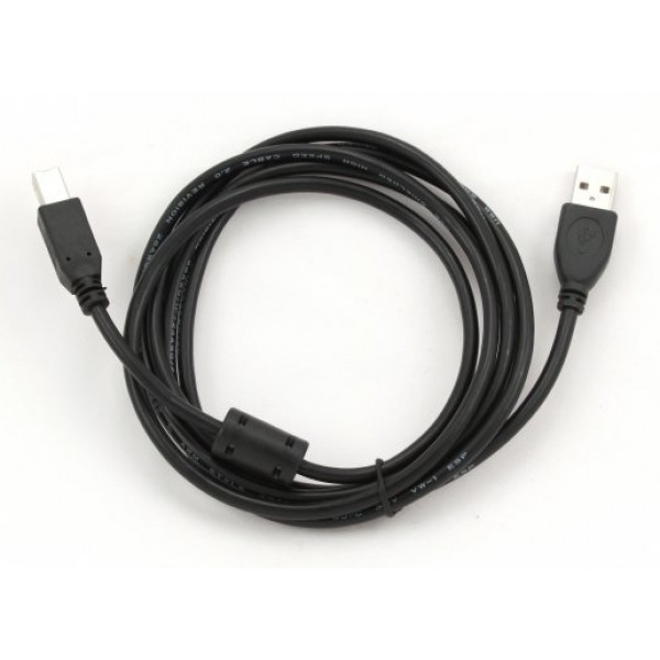 Кабель USB type A - USB type B Cablexpert USB2.0 феррит A-папа/B-папа, 1.5 м (CCFB-USB2-AMBM-1.5M)