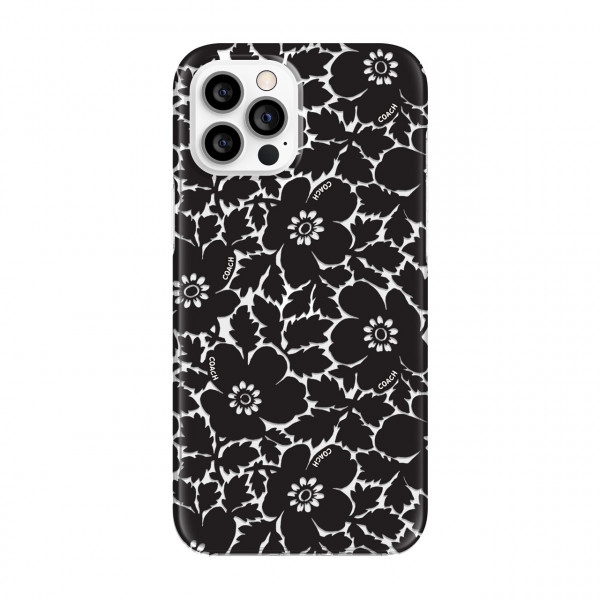 Чохол для смартфону Coach Protective Case for iPhone 12 Pro Max - Bold Floral Black/Clear (CIPH-055-BFBLK)