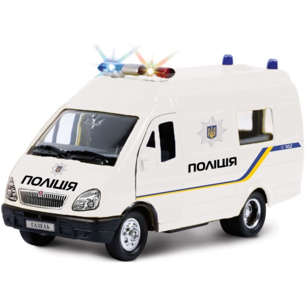 Автотранспорт Technopark ГАЗЕЛЬ ПОЛІЦІЯ (світло, озвуч. укр.мов.) (CT-1276-17-PUN)