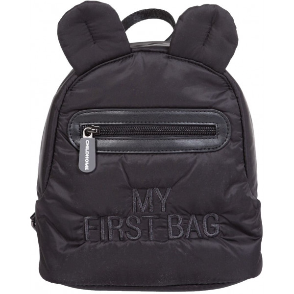 Рюкзак дитячий Childhome My first bag Puffered Black (CWKIDBPBL)
