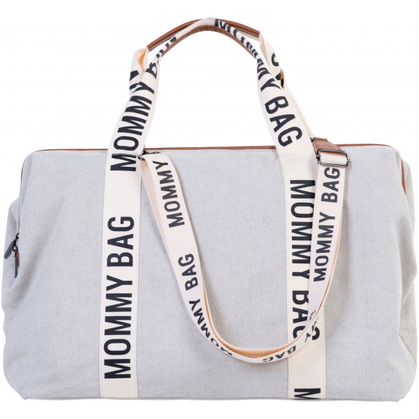 Сумка для батьків Childhome Mommy bag Signature - Canvas off White (CWMBBSCOW)