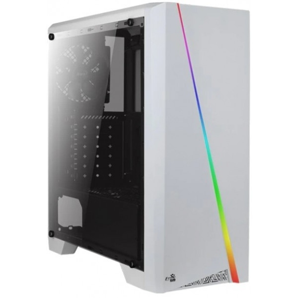 Корпус AEROCOOL RGB (Cylon WG Tempered Glass) White без БЖ
