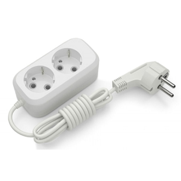 Подовжувач 220В Electrum 2 розетки 3 м C-ES-1788