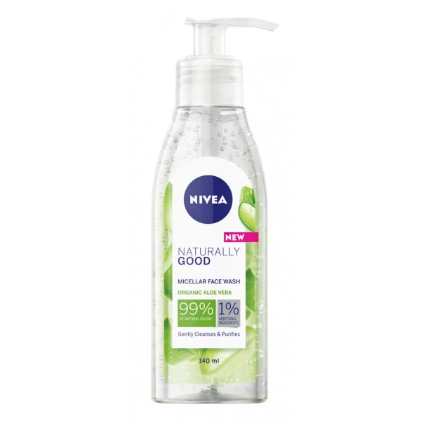 Гель для вмивання NIVEA NATURALLY GOOD Міцелярний 140мл