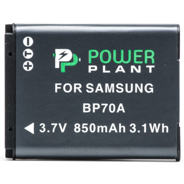 Акумулятор для фотокамери PowerPlant Samsung BP70A 850mAh (DV00DV1261)