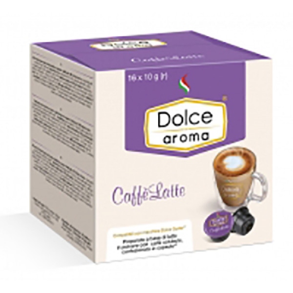 Кава у капсулах Dolce Aroma Caffe Latte DG 16 шт.