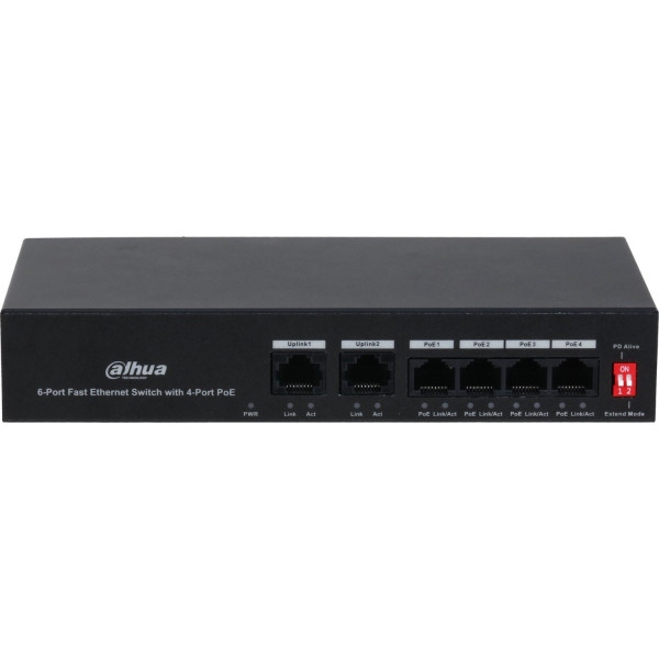 Коммутатор локальної мережі (Switch) Dahua DH-PFS3006-4ET-36