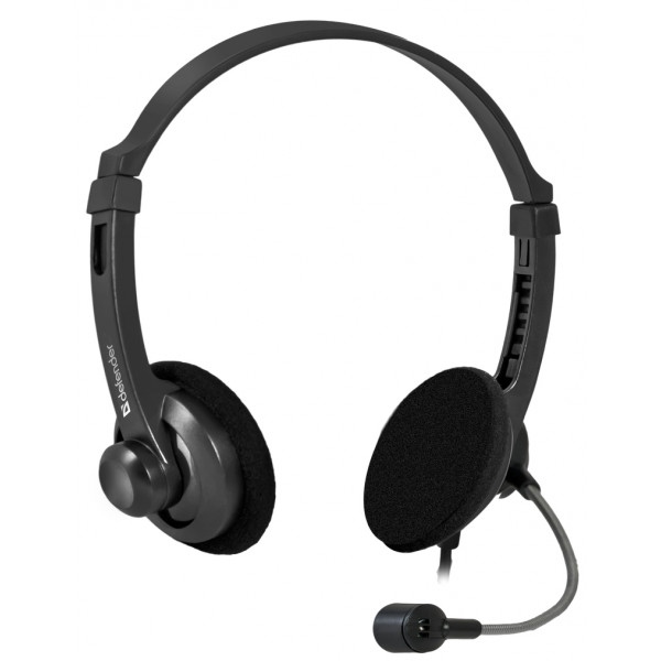 Гарнітура дротова Defender Aura 104 Black (63104)