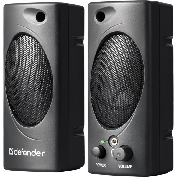 Комп'ютерна акустика компактна 2.0 Defender SPK-50 Black